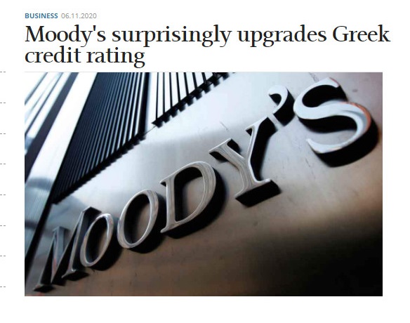 MOODY’S Bất ngờ nâng xếp hạng tín dụng của Hy Lạp